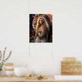 レオ女子ポス占星術のター ポスター (キッチン)