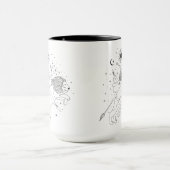 レオ女子 15oz ブラックリム マグ (中央)