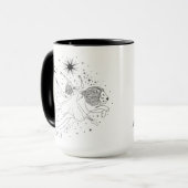 レオ女子 15oz ブラックリム マグ (正面左)