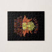 レオ女性〔占星術の〕十二宮図サイン7月威厳がある誕生日 ジグソーパズル (横)