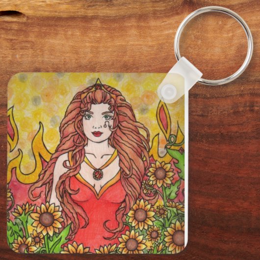 レオ女神 キーホルダー (裏面)