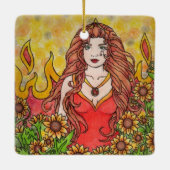 レオ女神 セラミックオーナメント (裏面)