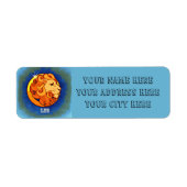 レオ差出人住所ラベル ラベル (正面)