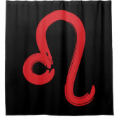 レオ座 - 7月8月誕生日占星術 シャワーカーテン (正面)