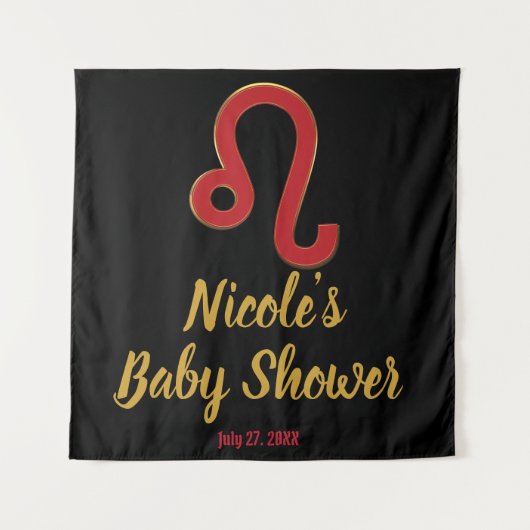 レオ座 7月 8月 占星術 パーティー 背景 タペストリー (正面)