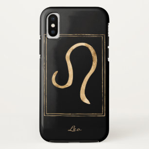 レオ打撃金ゴールド星占い誕生日〔占星術の〕十二宮図 iPhone X ケース
