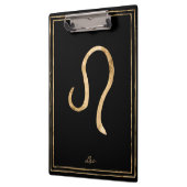 レオ打撃金ゴールド様式星占い記号 クリップボード (左)