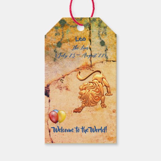 レオ新生児ギフト ギフトタグ (正面)