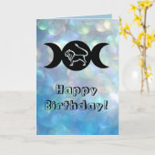 レオ星占い太陽のサイン〔占星術の〕十二宮図誕生日カード カード (黄色い花)