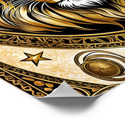 レオ星占い徴候 ポスター (角)