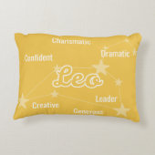 レオ星占い〔占星術の〕十二宮図サイントレイトアクセント枕 アクセントクッション (裏面)