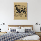 レオ星座ヘベリアス1690年7月23 威厳がある 22日 キャンバスプリント (インサイチュ (寝室))