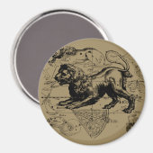 レオ星座ヘベリアス1690年7月23 威厳がある 22日 マグネット (正面/裏面)