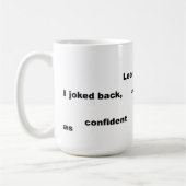 レオ星手話ウィット文字日常使用またはギフト コーヒーマグカップ (左)