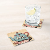 レオ漫画ティーポットコースターセット スクエアペーパーコースター (インサイチュ)