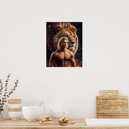レオ男のポス占星術のター ポスター (キッチン)