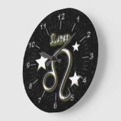 レオ記号 ラージ壁時計 (傾斜)