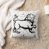 レオ誕生日年占星術の〔占星術の〕十二宮図サインピロー クッション (ブランケット)