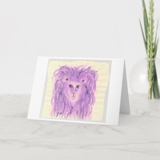 レオ誕生日 カード (正面)