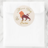 レオ金ゴールドグリッターありがとう ラウンドシール (バッグ)