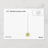 レオ金ゴールド〔占星術の〕十二宮図誕生日ジュエルアストロロジー ポストカード (裏面)