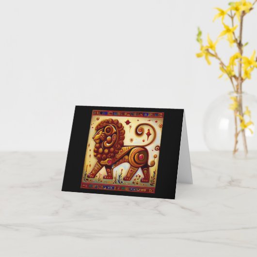 レオ8 カード (黄色い花)