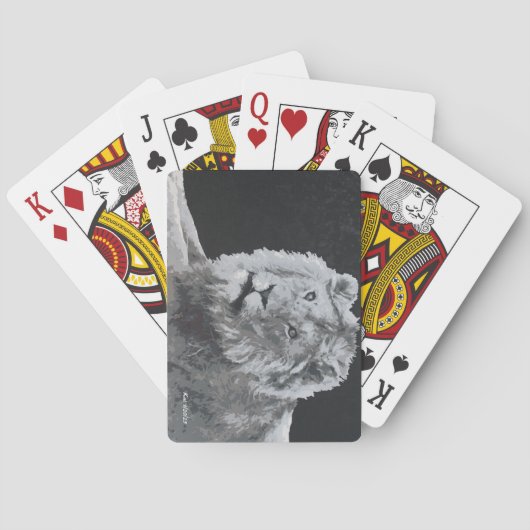 レオ、アフリカライオン、動物 トランプ (裏面)