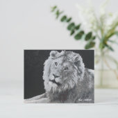 レオ、アフリカライオン、動物 ポストカード (スタンド正面)