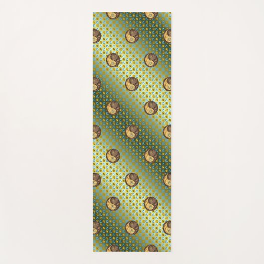 レオ&アースネーク ヨガマット (正面)