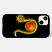 レオ、イエロートパーズと金ゴールド Case-Mate iPhoneケース (裏面 (横))