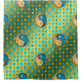 レオ&ウォータードッグ シャワーカーテン (正面)