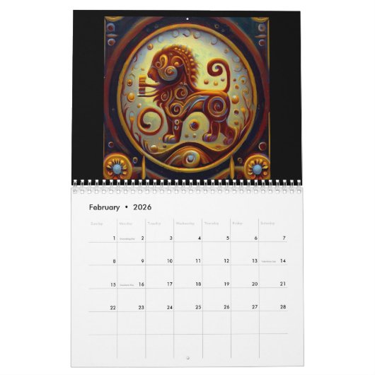 レオ カレンダー (2月 2026)