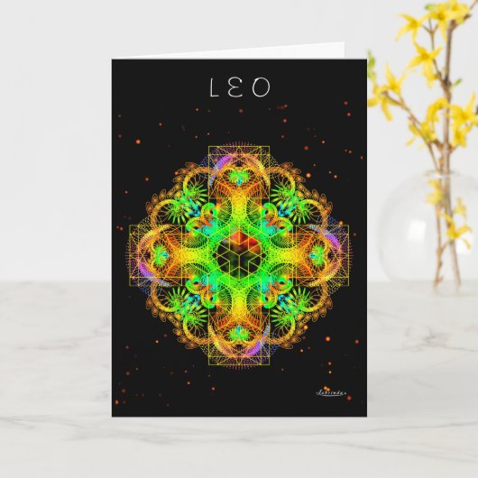 レオ カード (黄色い花)