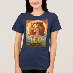 レオ・サンが7月の獅子星占威厳があるい トライブレンドTシャツ
