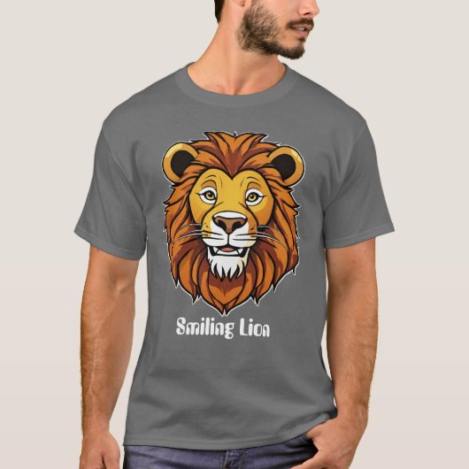 レオ・ザ・ライオンのスマイルTシャツデザイン Tシャツ (正面)
