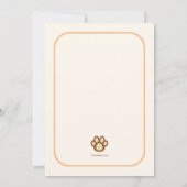 レオ・ザ・ライオン・バースデー・パーティー 招待状 (裏面)