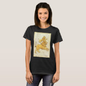 レオ・ザ・ライオン ビンテージ 星座 ウラニアの鏡 Tシャツ (正面フル)