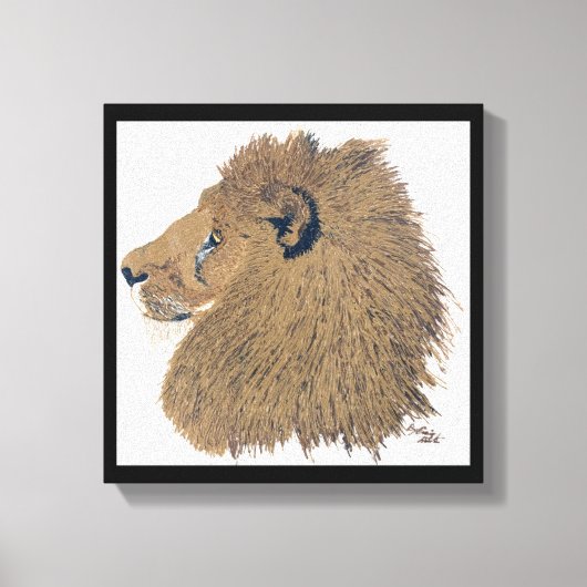 レオ、ジャングルキング キャンバスプリント (正面)