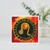 レオ・トパーズ、明るい黄色の赤いオレンジ色の銀 案内状 (スタンド正面)