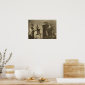 レオ・トルストイと彫刻家パオロ王子 ポスター (キッチン)