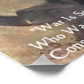 レオ・トルストイ「戦争は不当だ」知恵引用文ポスター ポスター (角)