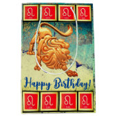 レオ – ハッピーバースデー中抱き枕 ミディアムペーパーバッグ (正面)