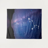レオ | パーソナライズされた占星術タペストリー タペストリー (正面(横))