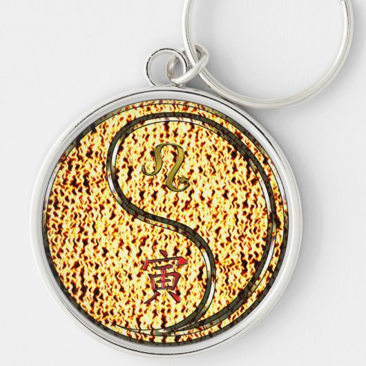 レオ&ファイアタイガー キーホルダー (正面)