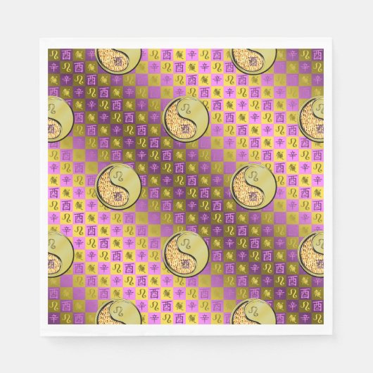 レオ&メタルルースター スタンダードランチョンナプキン (正面)