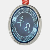 レオ/ヤギ メタルオーナメント (左)