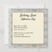 レオ ライオン 十二星座 ホロスコープ 誕生日パーティー 招待状 (裏面)