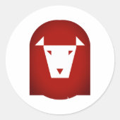 レオ ライオン 占星術 サイン ラウンドシール (正面)