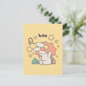 レオ ロッピ トッキ 十二星座シリーズ アート ポストカード (スタンド正面)