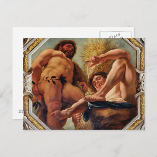 レオ、〔占星術の〕十二宮図のシンボルや象徴 ポストカード (正面/裏面)